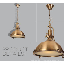 Metallic Casting Industrial Antique Brass Pendant Lamp